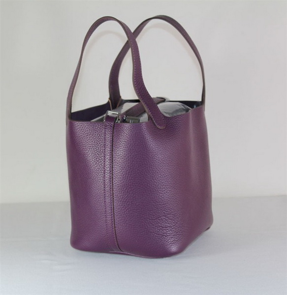Fake & Replica Hermes Picotin Double Shoulder Bag Purple 509060 - Click Image to Close